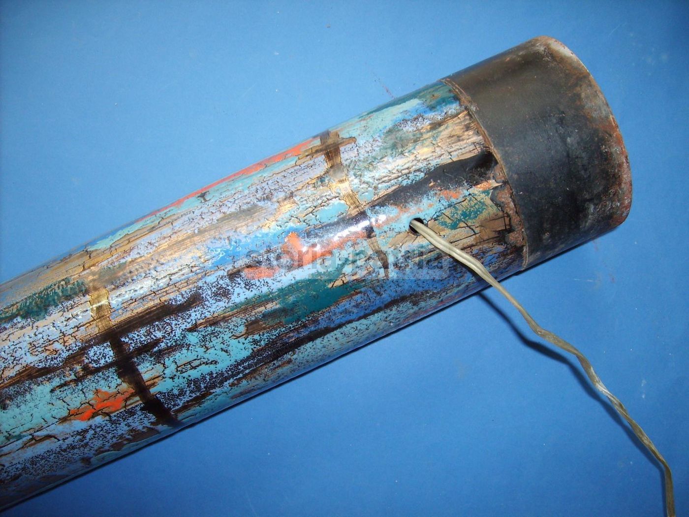 Lampada Da Pavimento In Rame Smaltato, Anni '60, Modernariato E Design