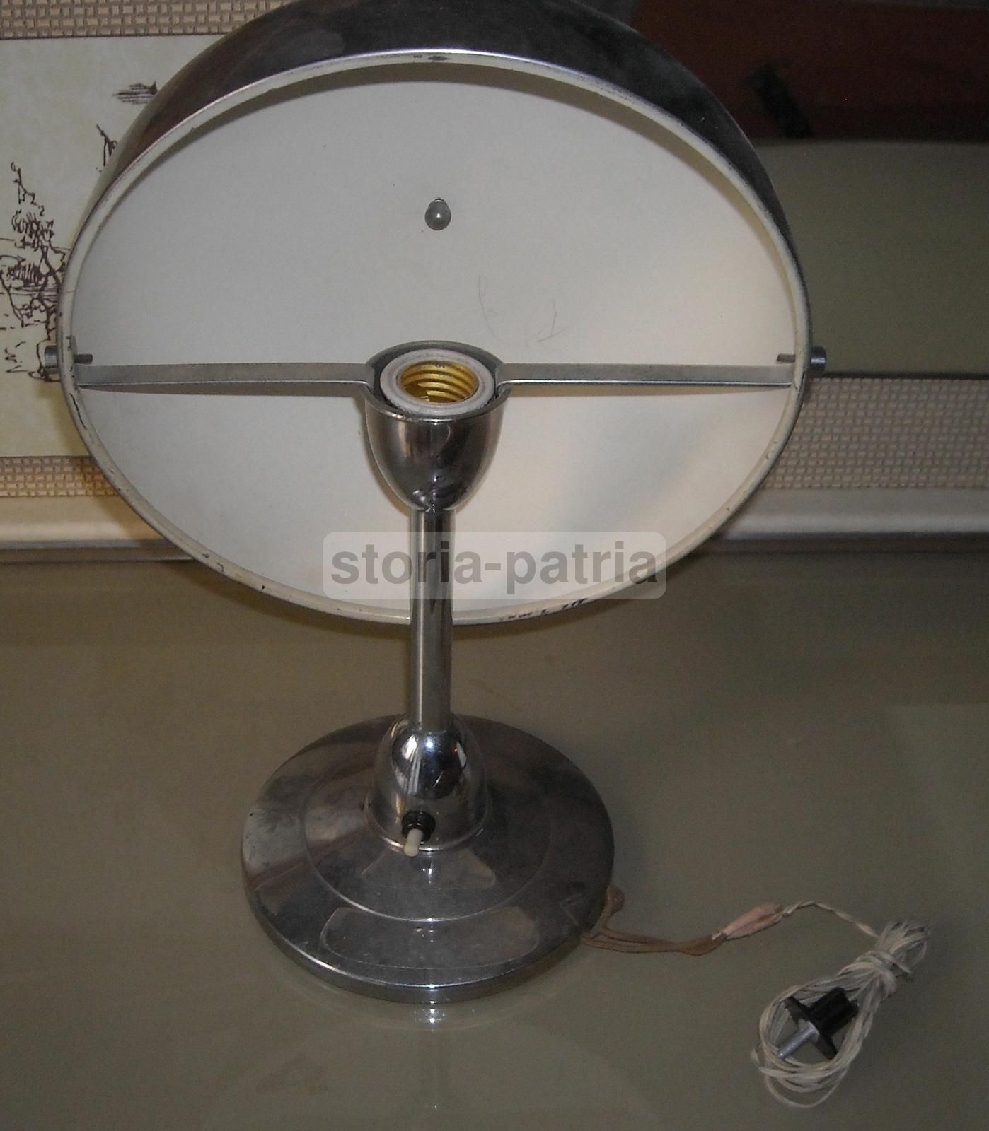 Lampada Da Scrivania Vintage Anni '50 Cromata Orientabile Modernariato