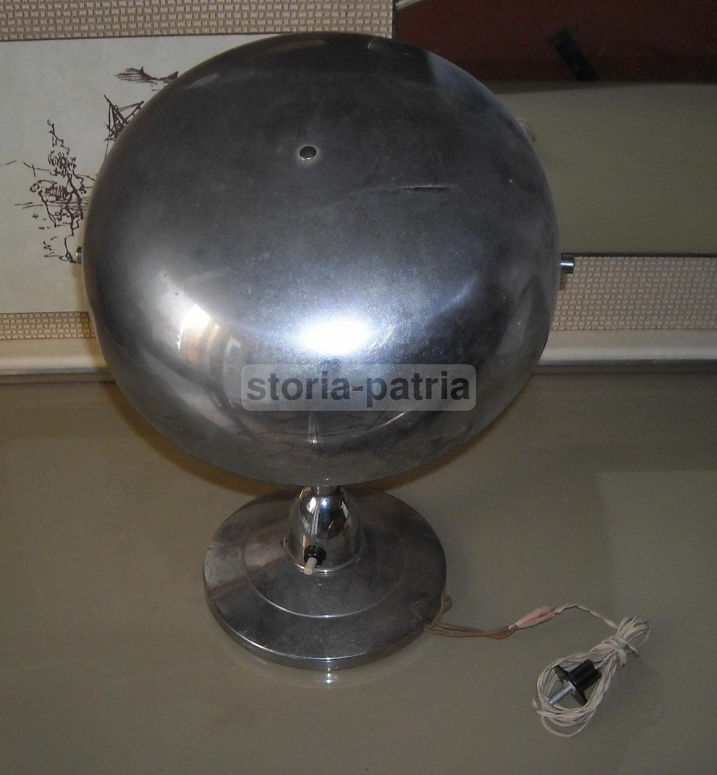 Lampada Da Scrivania Vintage Anni '50 Cromata Orientabile Modernariato