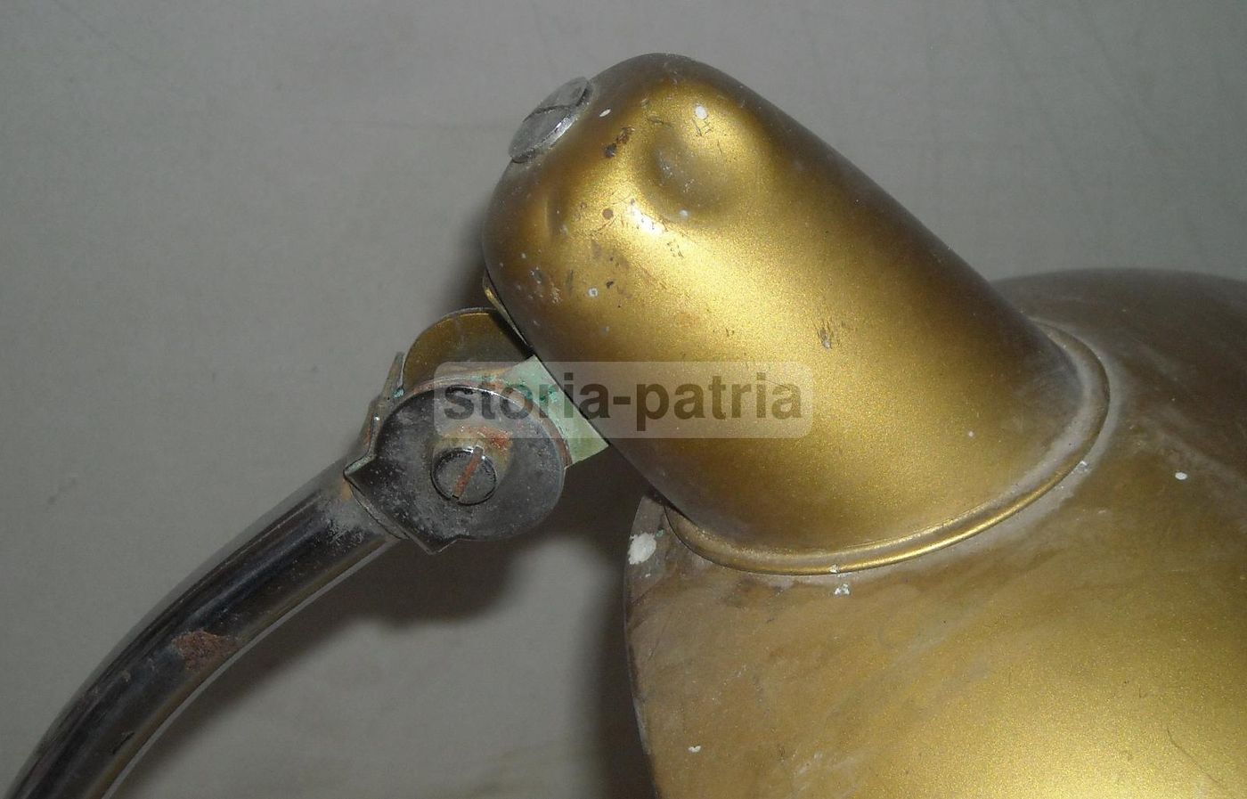 Lampada Da Scrivania Orientabile In Metallo Laccato E Cromato, Anni '50