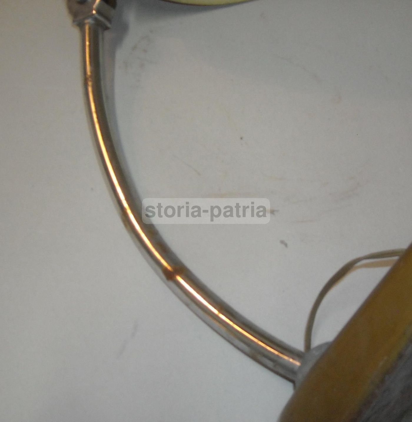 Lampada Da Scrivania Orientabile In Metallo Laccato E Cromato, Anni '50