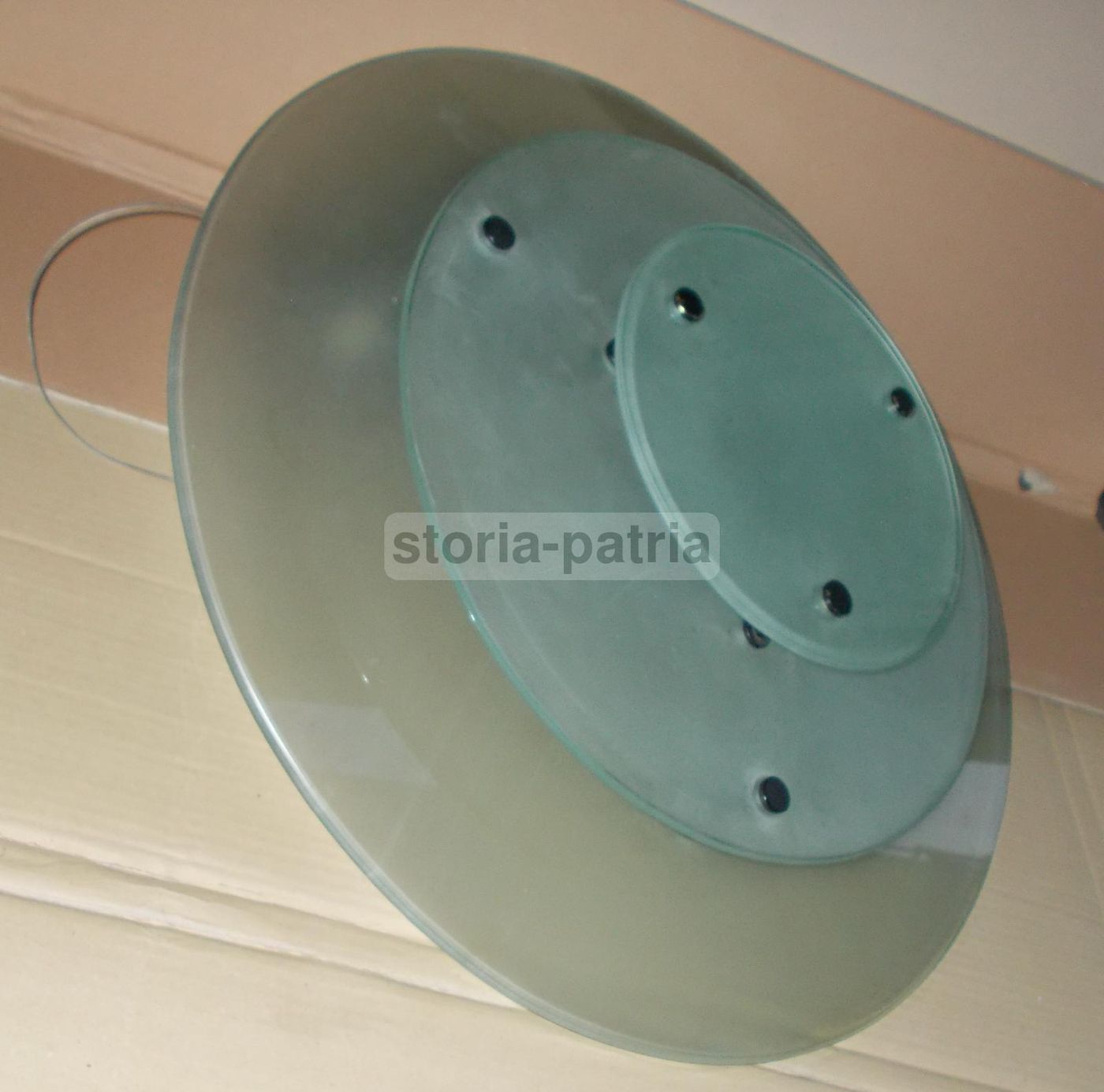 Lampada A Sospensione A Tre Dischi In Vetro, Anni '70 '90, Modernariato