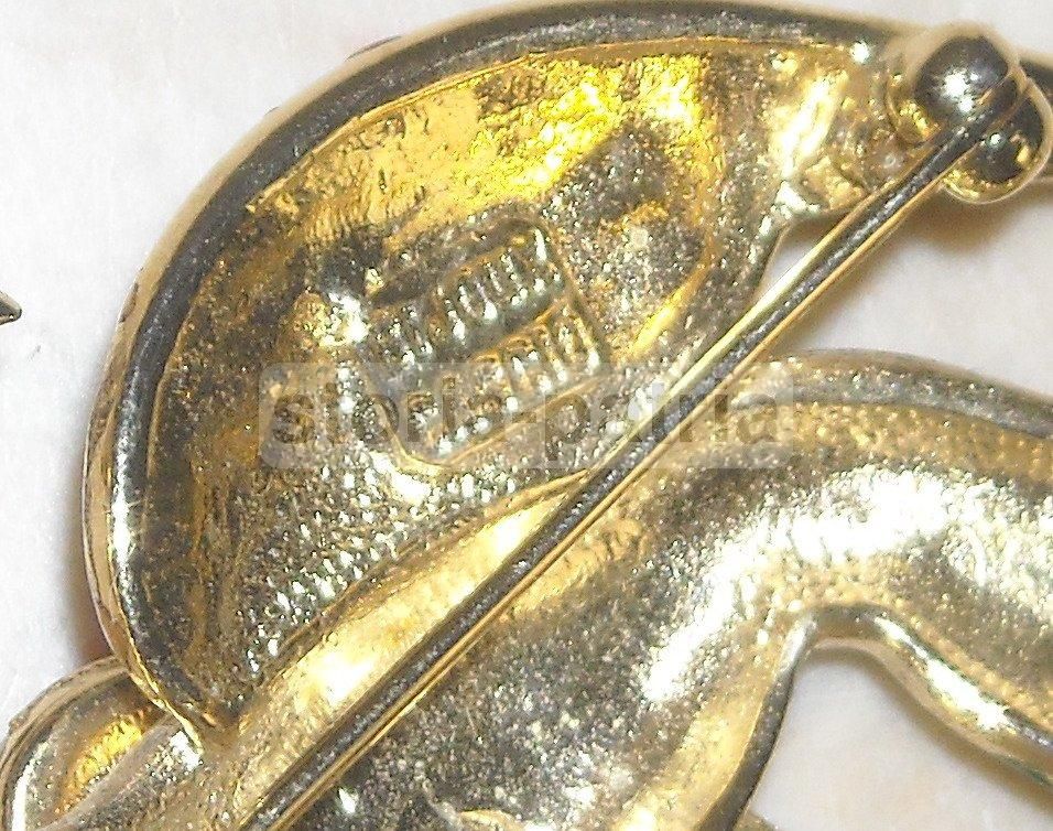 Spilla Vintage Bijoux Cascio Animale Fantastico Anni '60 Smaltata