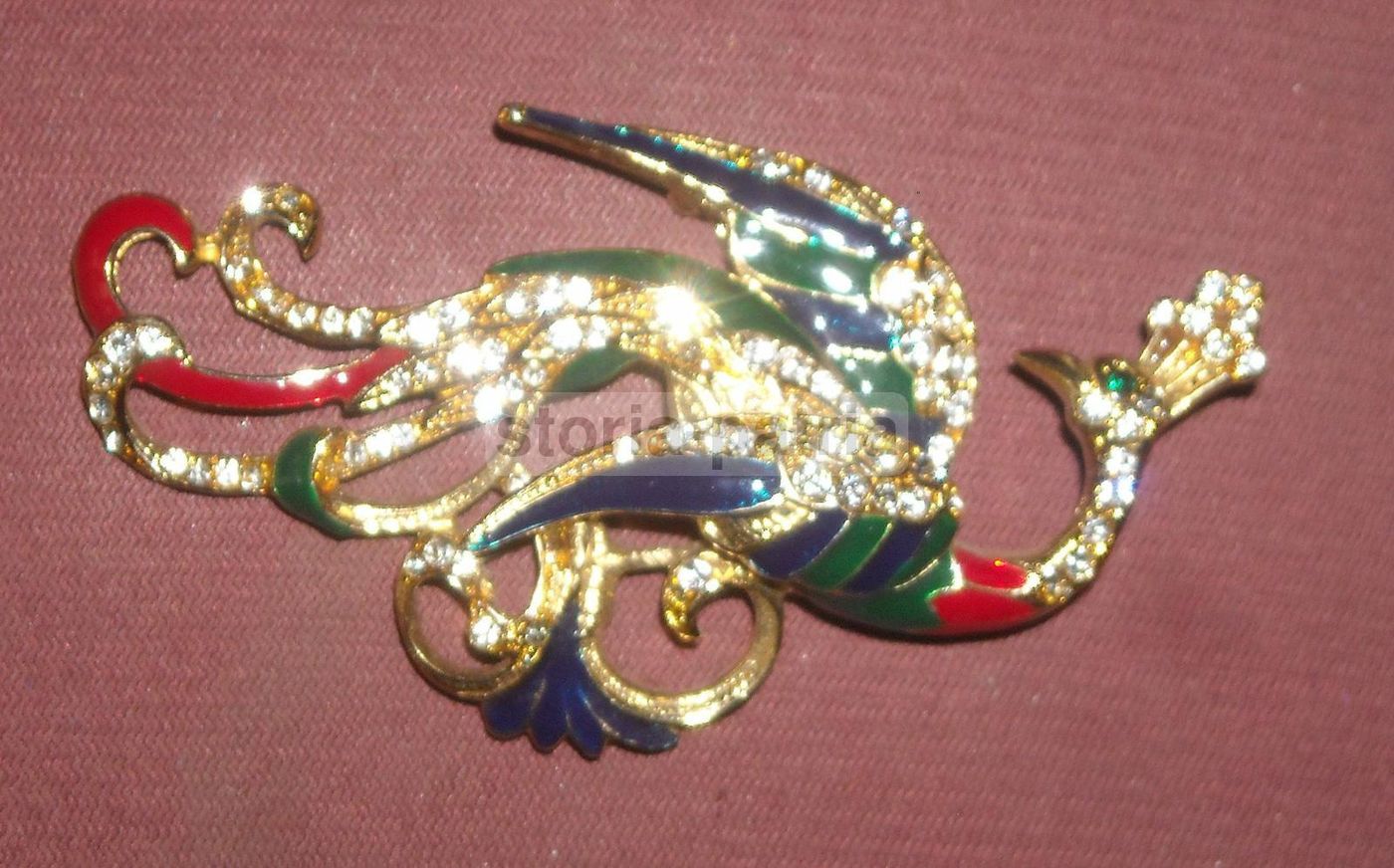 Spilla Vintage Bijoux Cascio Animale Fantastico Anni '60 Smaltata