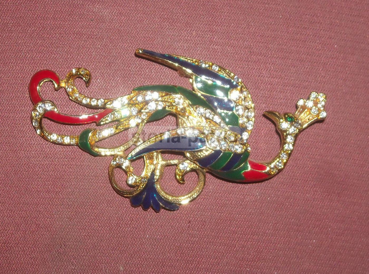 Spilla Vintage Bijoux Cascio Animale Fantastico Anni '60 Smaltata