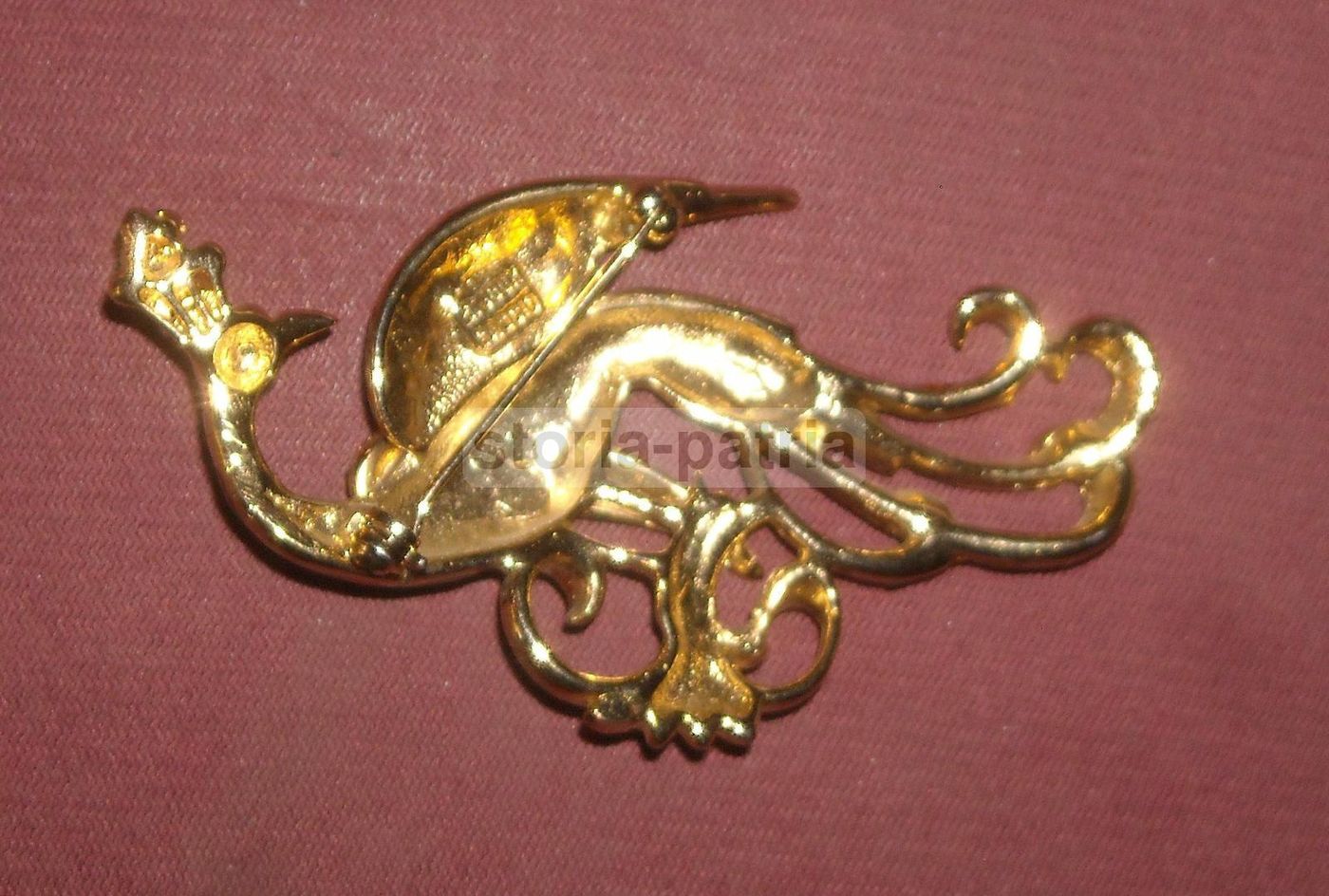Spilla Vintage Bijoux Cascio Animale Fantastico Anni '60 Smaltata