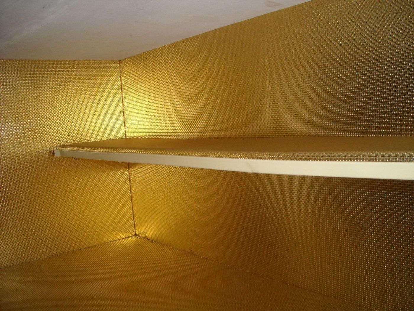 Credenza Modernariato Anni 50, Design Italiano Con Vetrina In Legno E Vetro