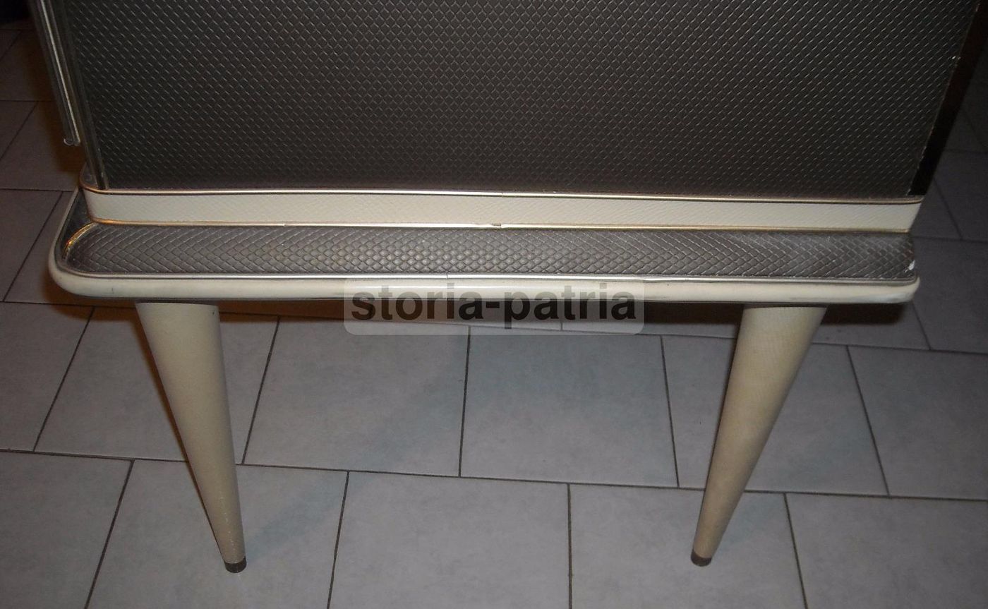 Credenza Modernariato Anni '50 Con Vetri Incisi E Specchi