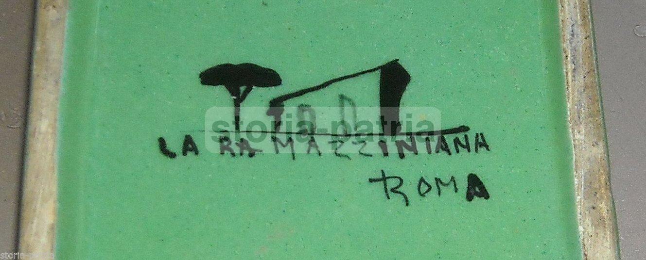 Ceramica La Ramazziniana Roberto Rosati Posacenere Cane Anni '30