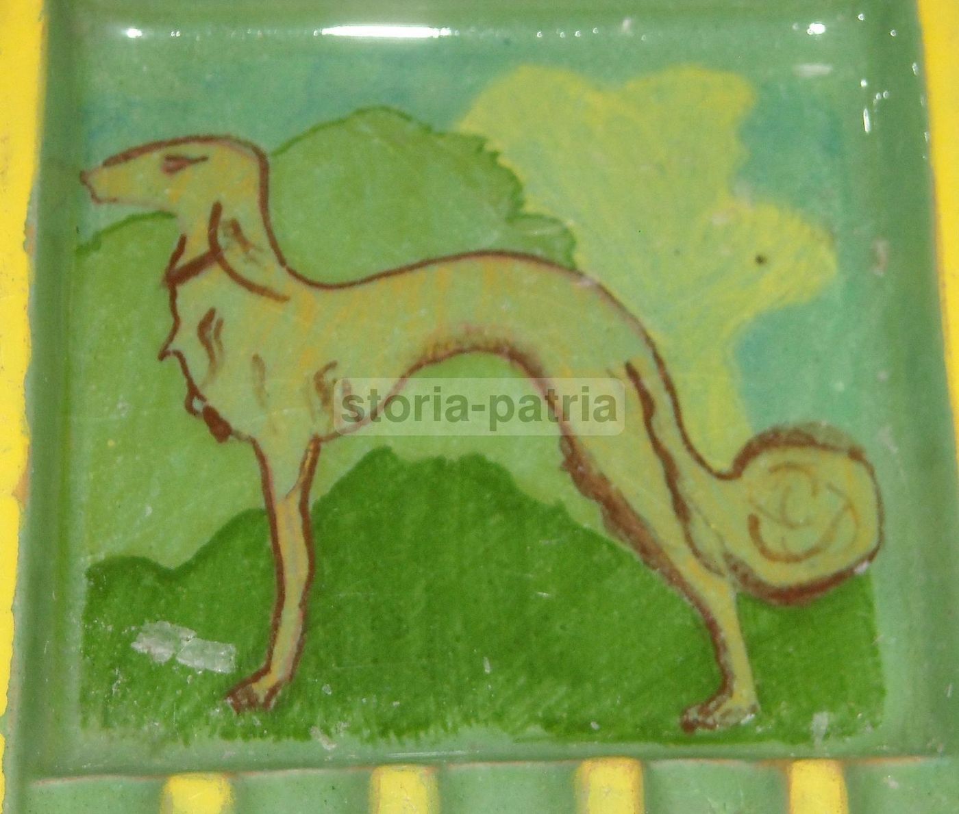 Ceramica La Ramazziniana Roberto Rosati Posacenere Cane Anni '30