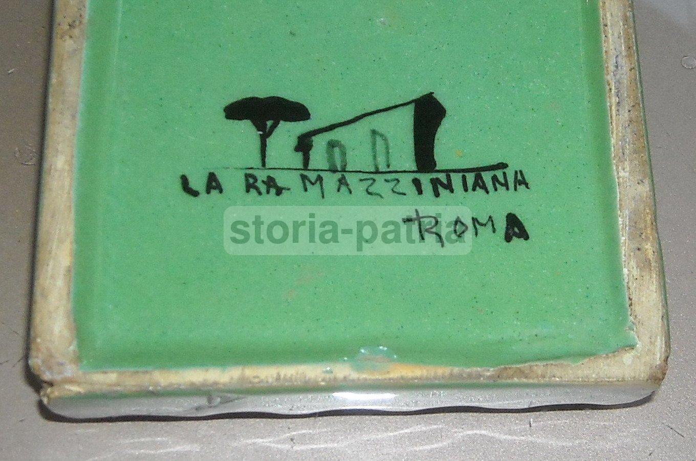 Ceramica La Ramazziniana Roberto Rosati Posacenere Cane Anni '30