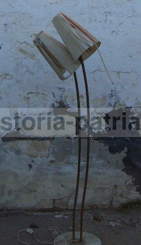 Lampada Da Pavimento Vintage In Ottone E Marmo, Anni 1950 1960, Italia