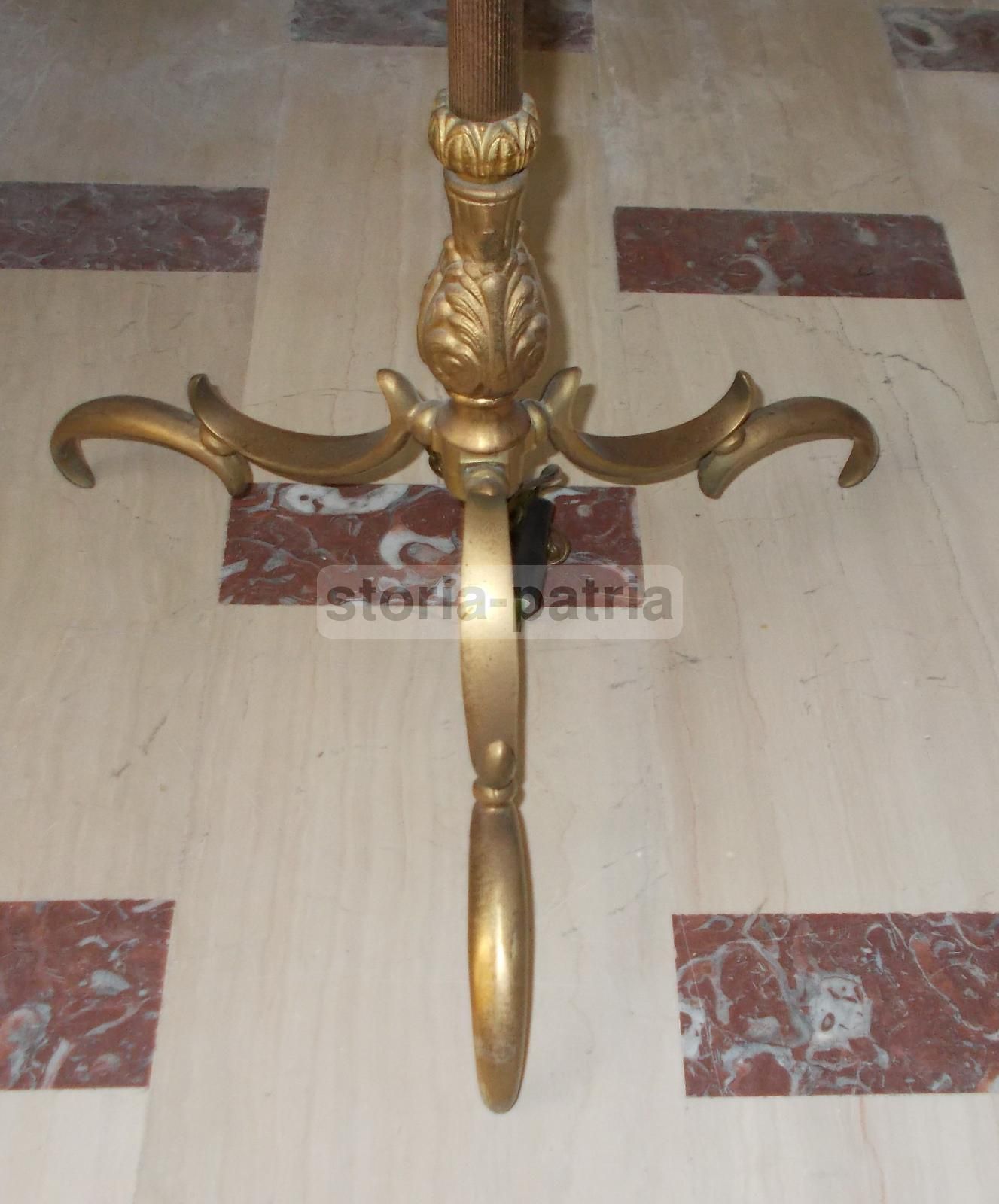 Lampada Piantana Vintage Anni '50 '60 Con Vetri Opalescenti