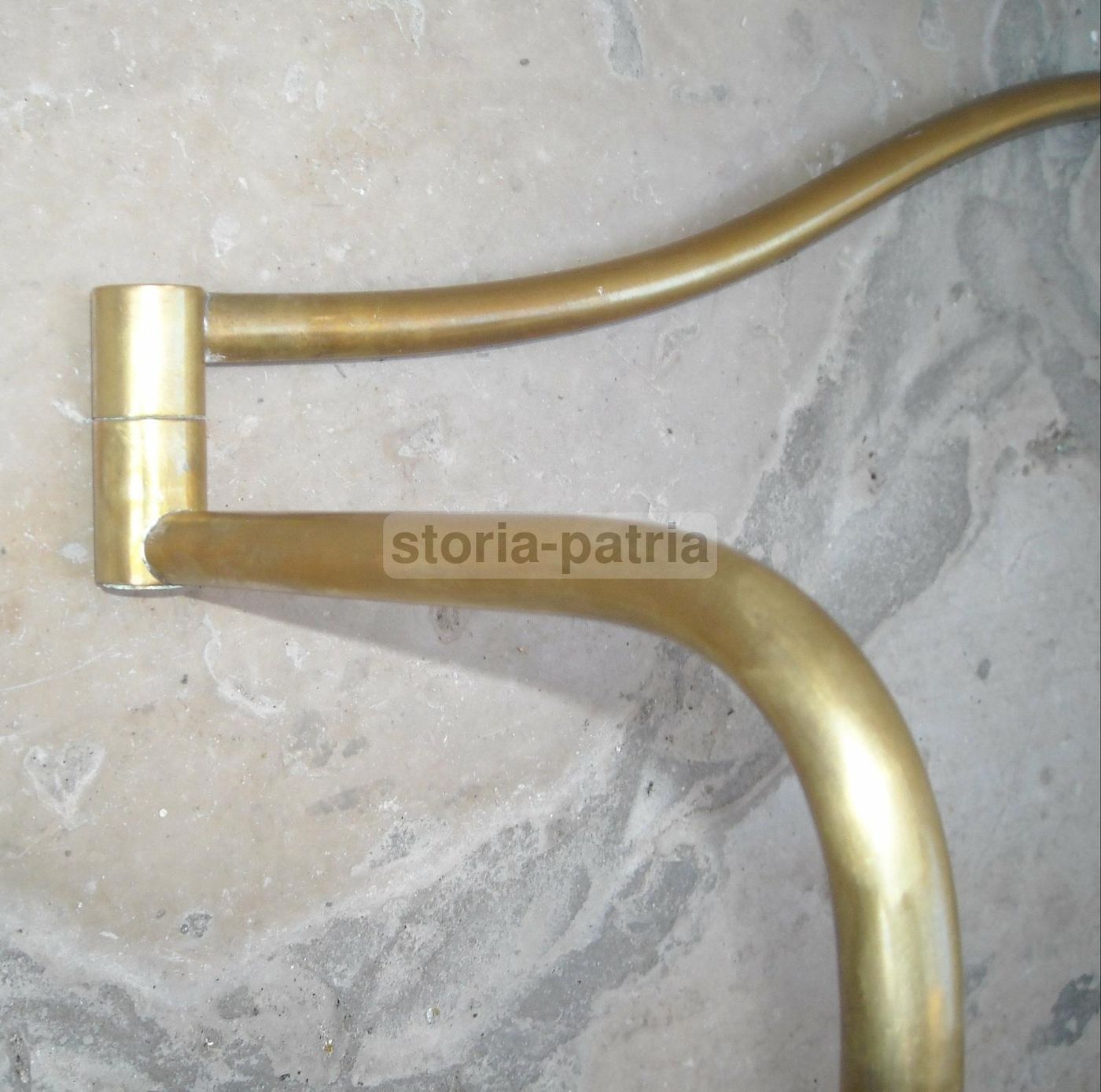 Lampada Da Pavimento Piantana In Ottone, Anni '60 '80, Design Italiano