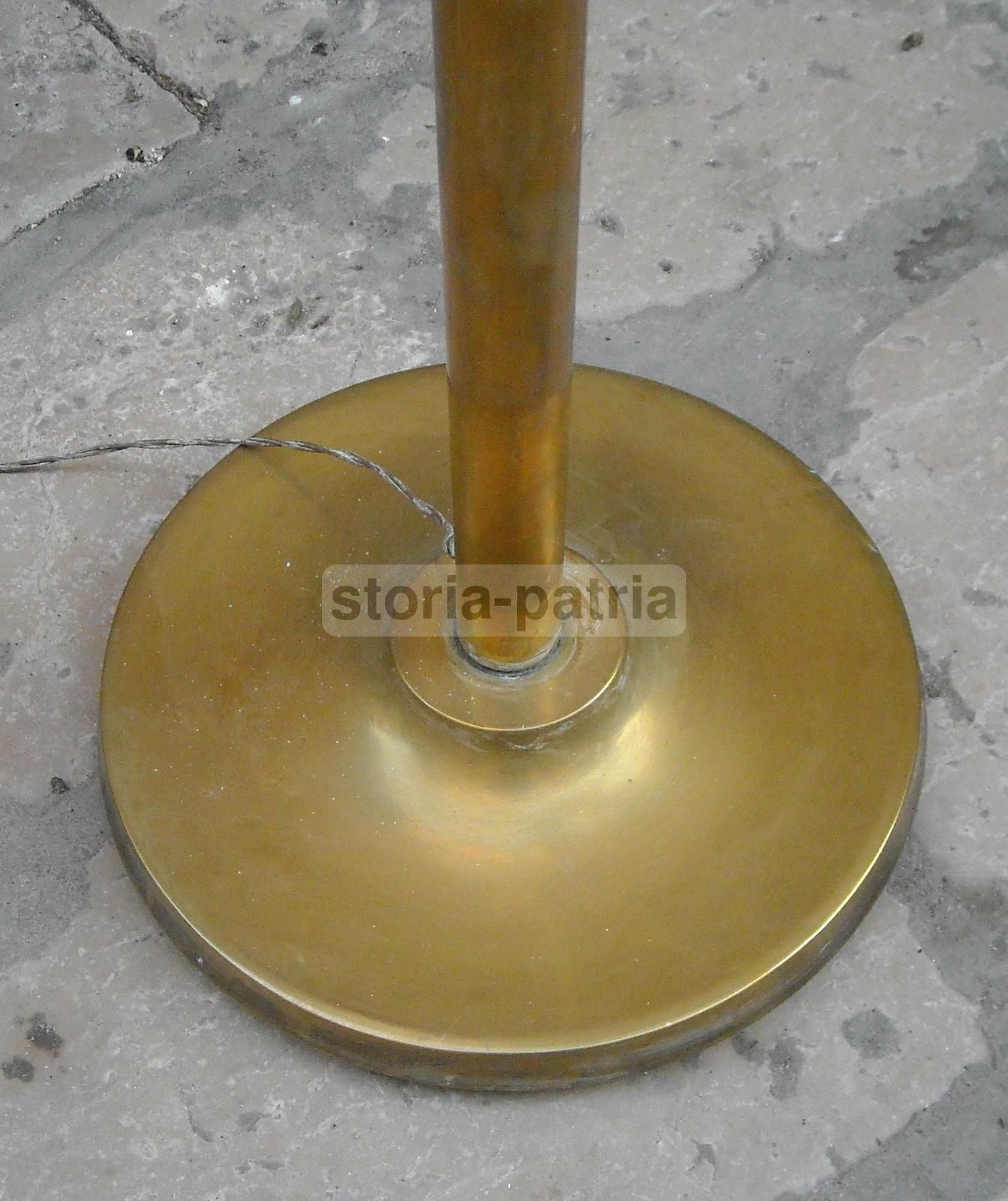 Lampada Piantana In Ottone, Design Italiano Anni '60 '70