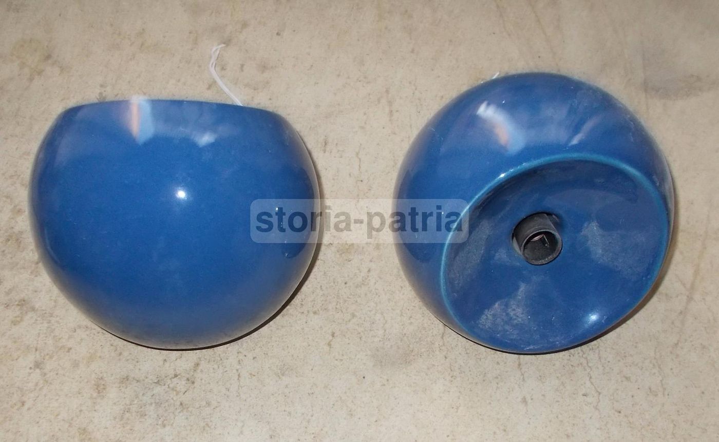 Coppia Di Applique Globulari In Ceramica, Anni '70