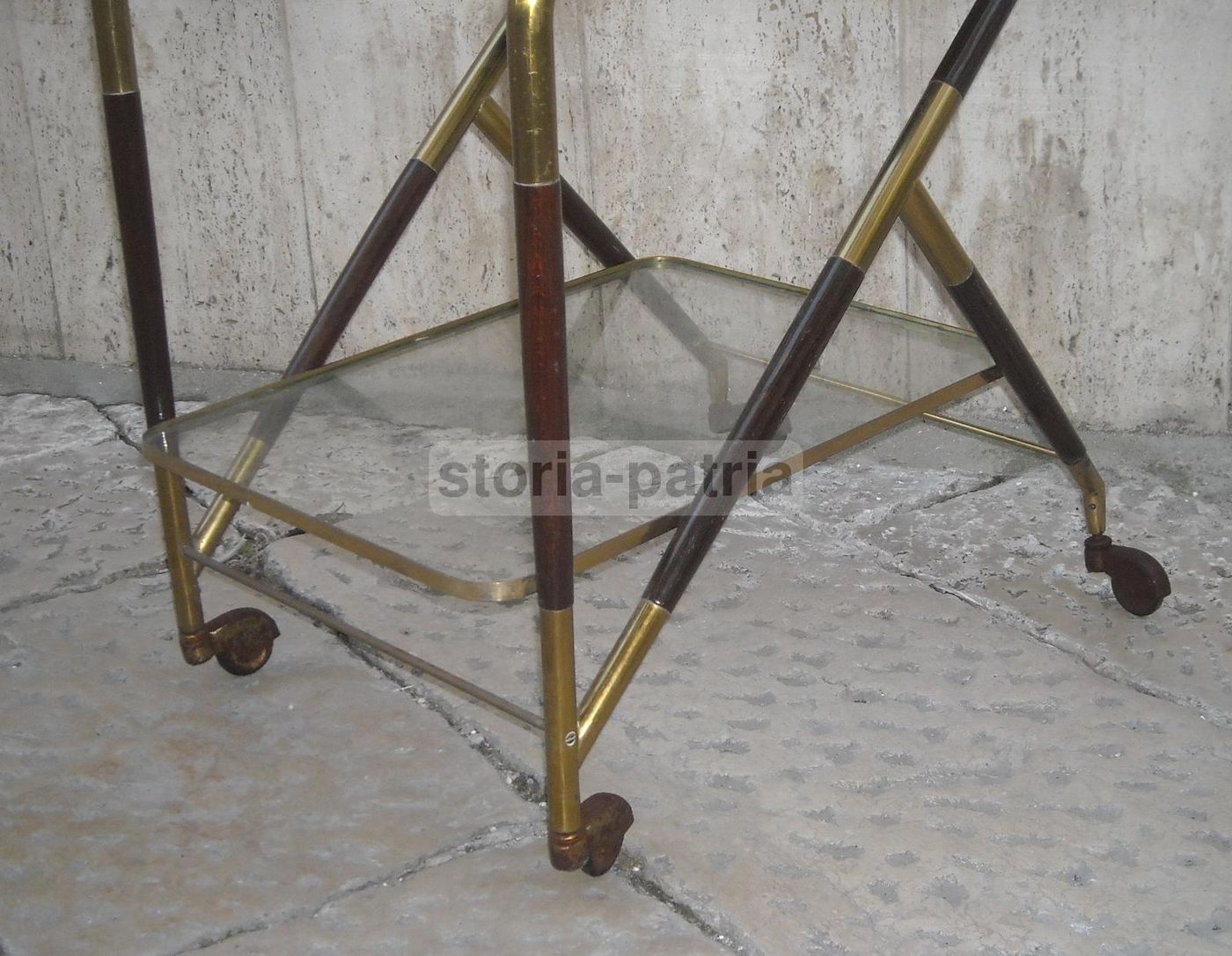 Carrello Portavivande Anni 50 Con Vassoio Removibile E Ruote