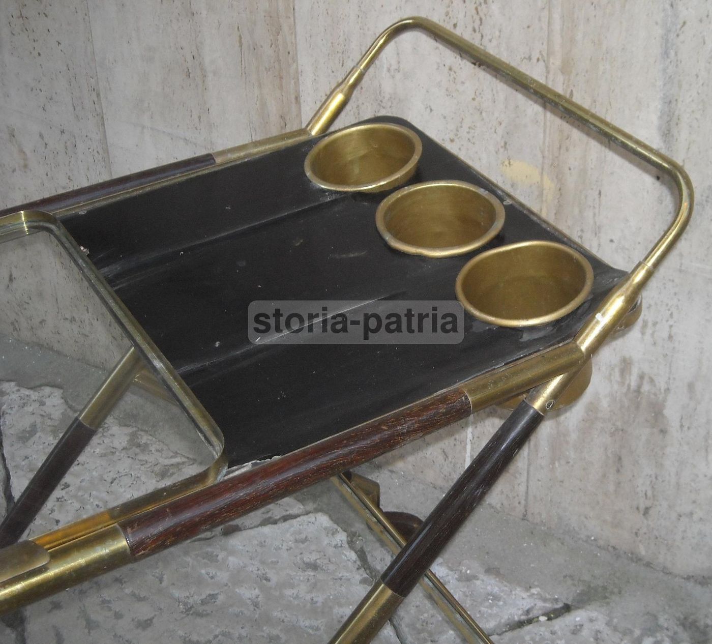 Carrello Portavivande Anni 50 Con Vassoio Removibile E Ruote