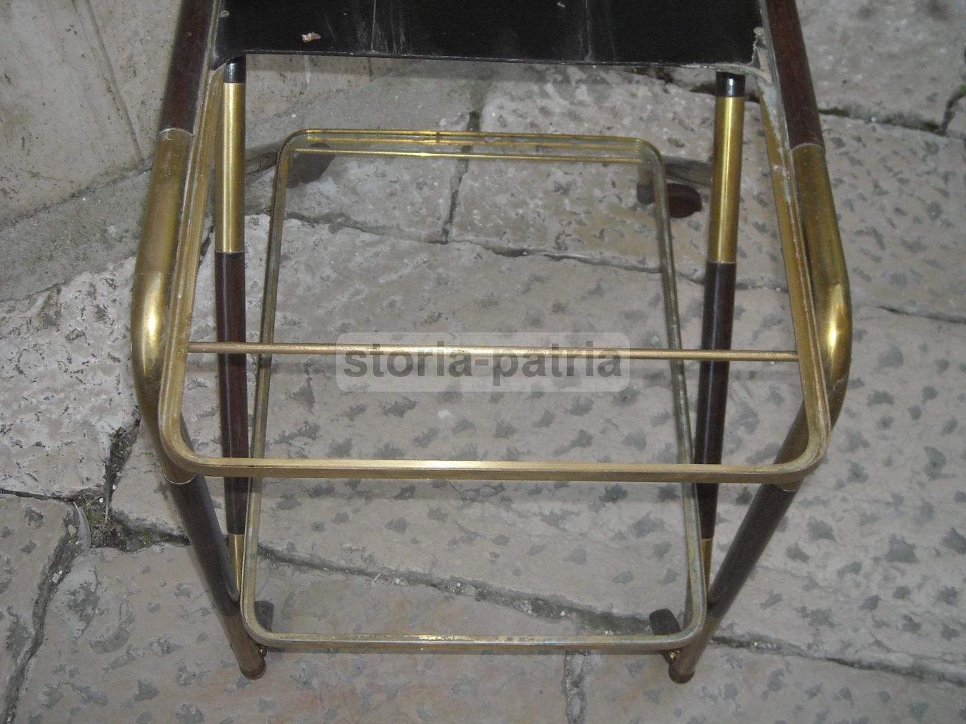 Carrello Portavivande Anni 50 Con Vassoio Removibile E Ruote