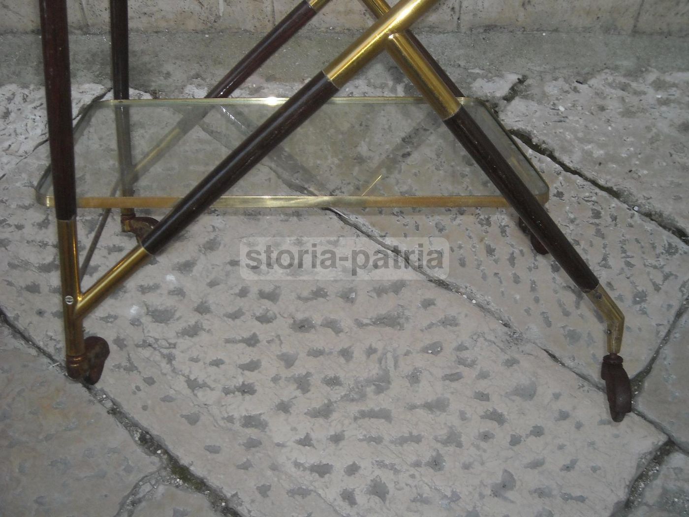 Carrello Portavivande Anni 50 Con Vassoio Removibile E Ruote