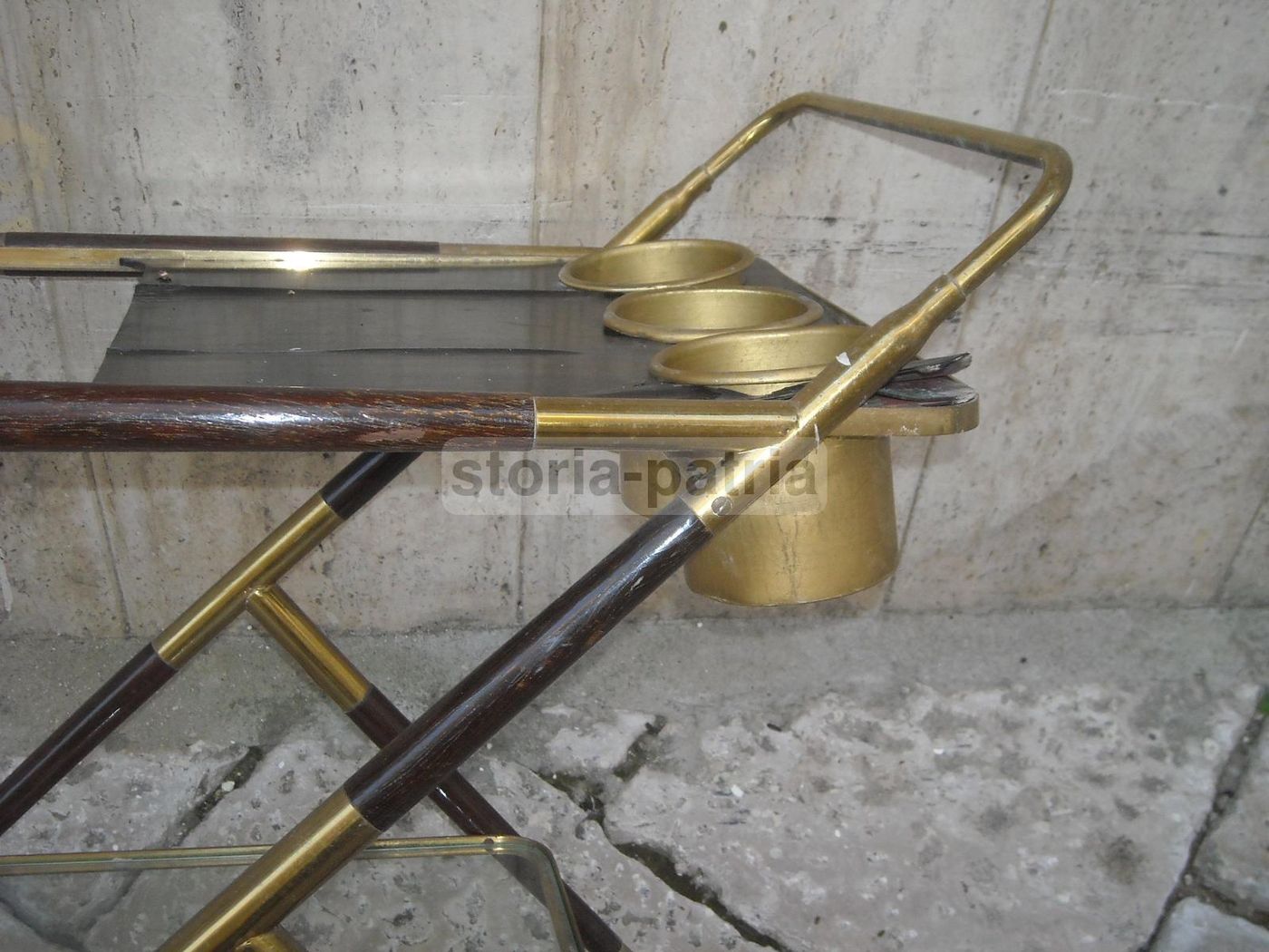 Carrello Portavivande Anni 50 Con Vassoio Removibile E Ruote
