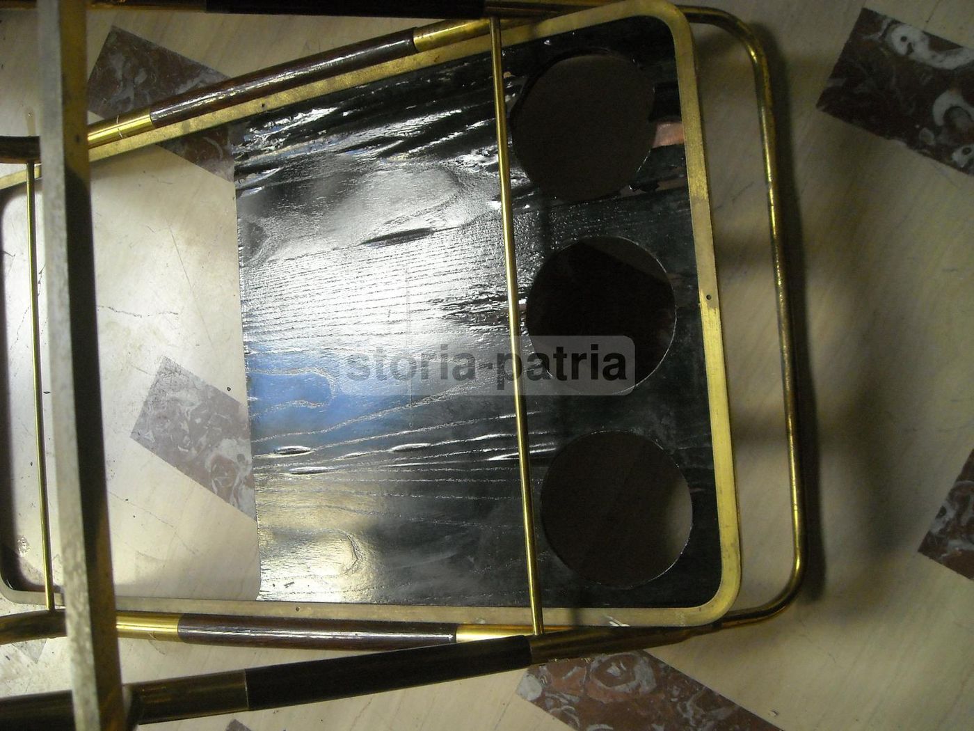 Carrello Portavivande Anni 50 Con Vassoio Removibile E Ruote