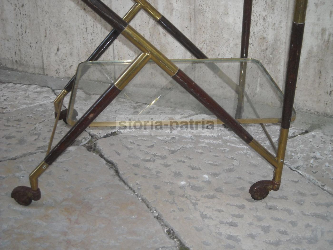 Carrello Portavivande Anni 50 Con Vassoio Removibile E Ruote