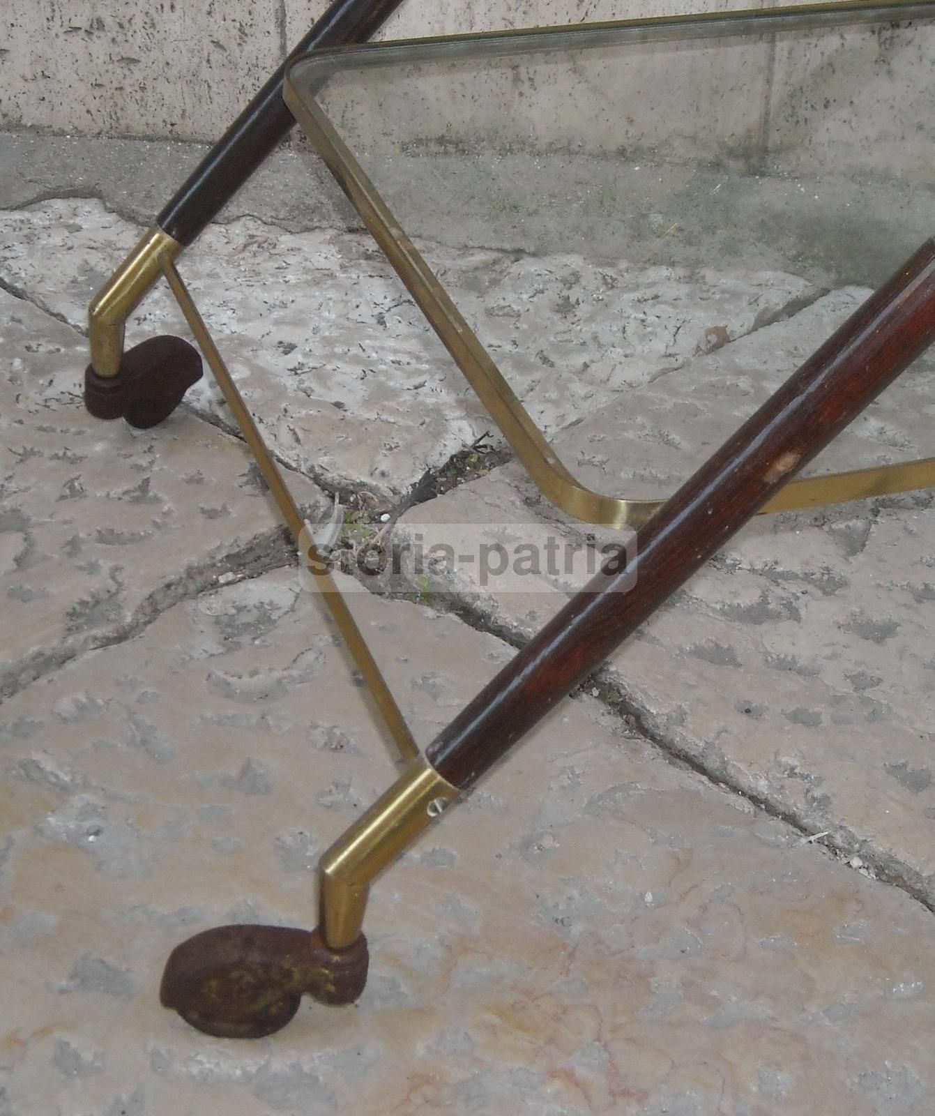 Carrello Portavivande Anni 50 Con Vassoio Removibile E Ruote