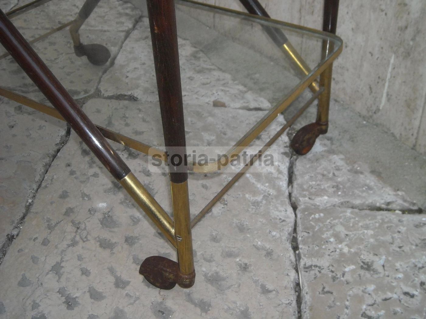 Carrello Portavivande Anni 50 Con Vassoio Removibile E Ruote