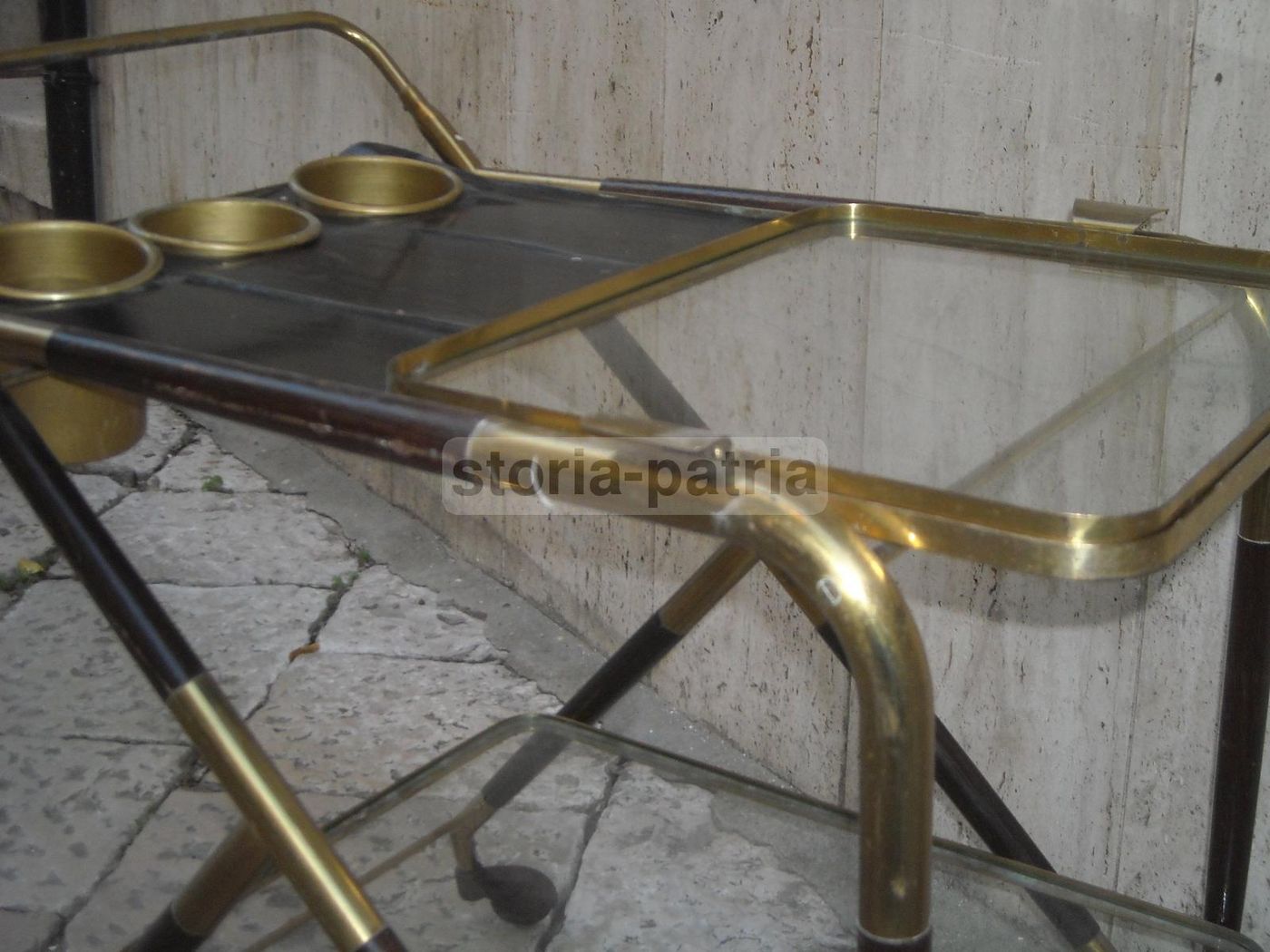 Carrello Portavivande Anni 50 Con Vassoio Removibile E Ruote