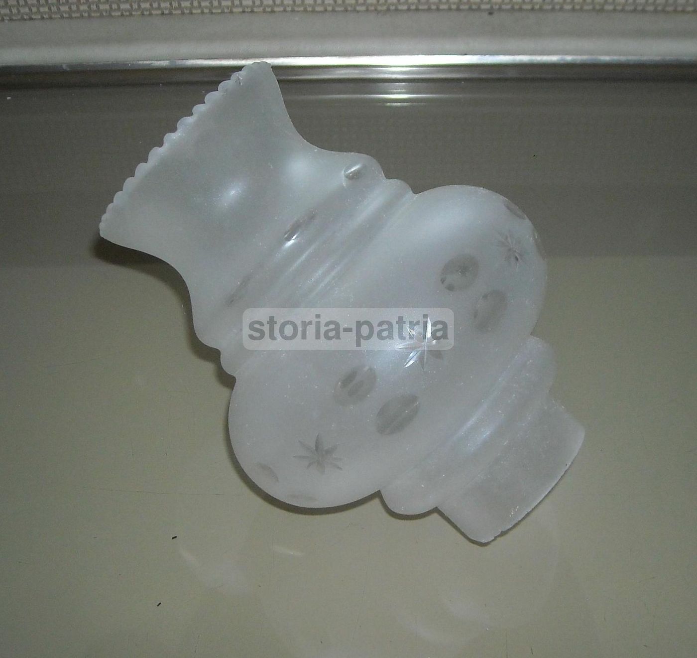 Coppa In Vetro Satinato Per Lampada O Lampadario, Anni '40 '60