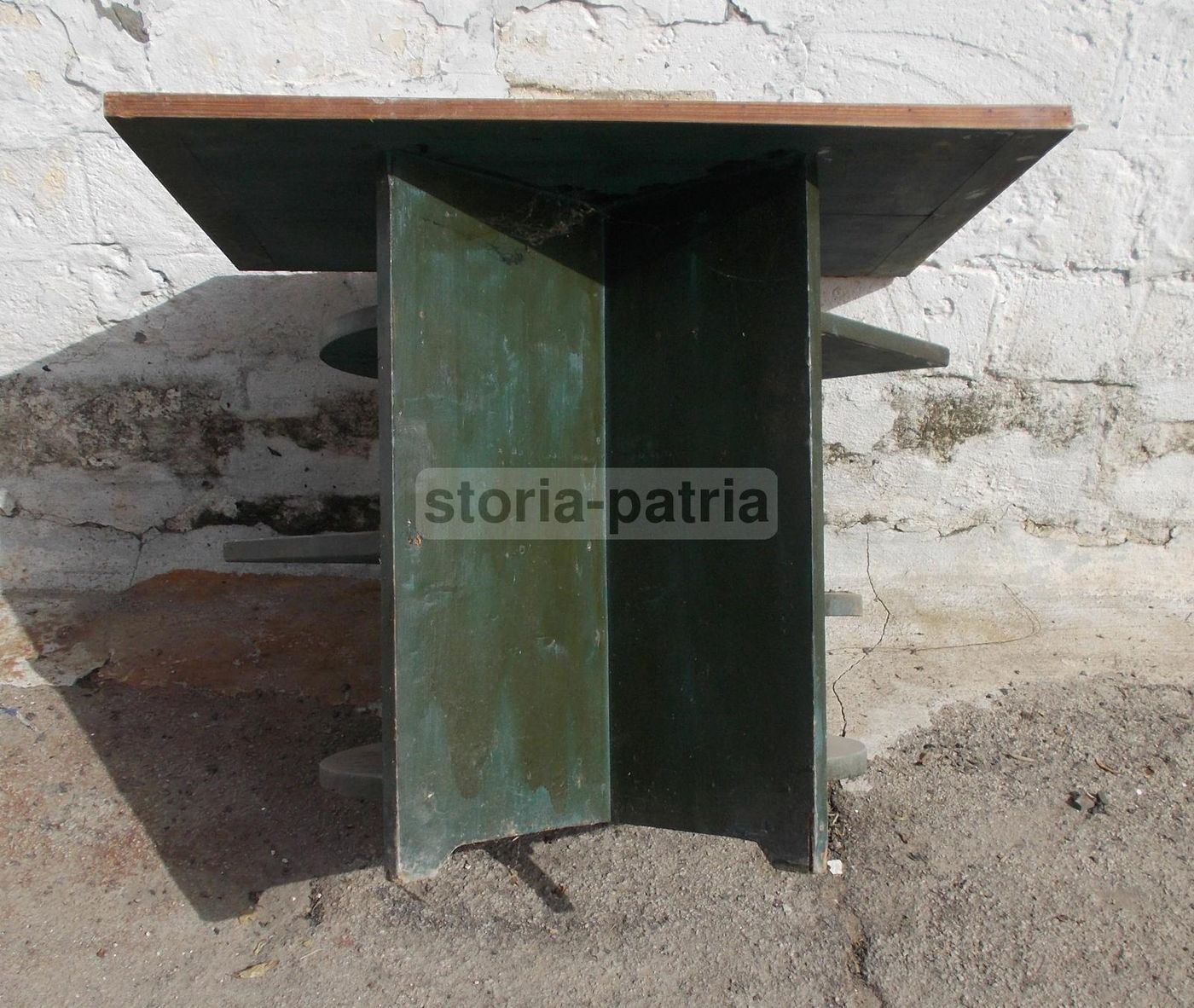 Tavolinetto In Legno Anni '30 '40 Stile Futurista