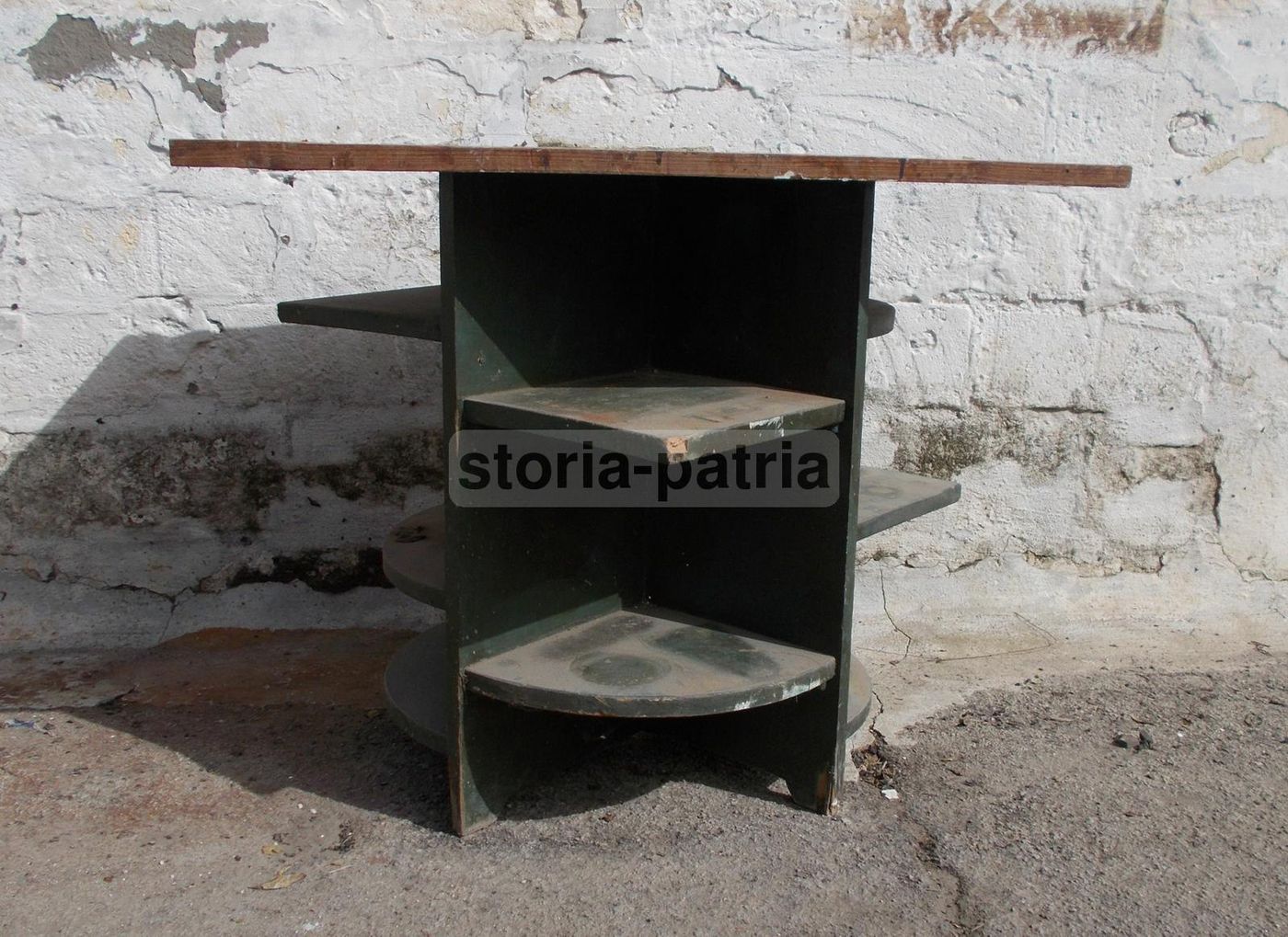 Tavolinetto In Legno Anni '30 '40 Stile Futurista