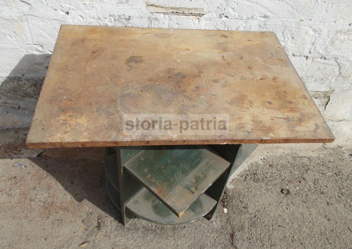 Tavolinetto In Legno Anni '30 '40 Stile Futurista