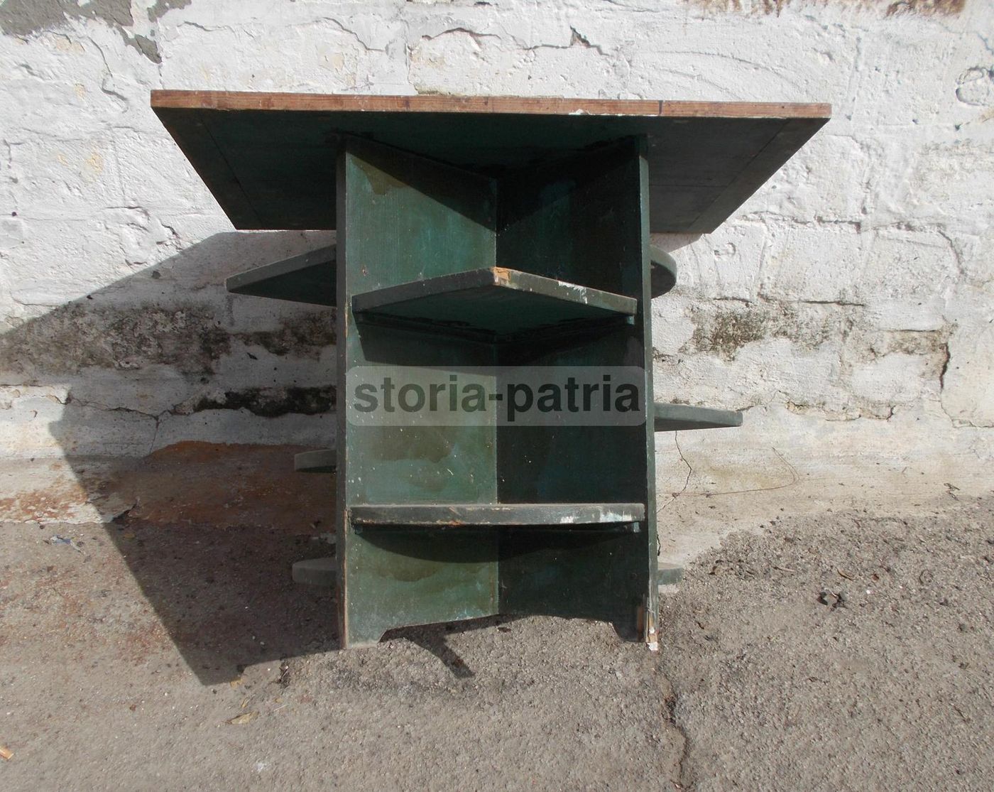 Tavolinetto In Legno Anni '30 '40 Stile Futurista