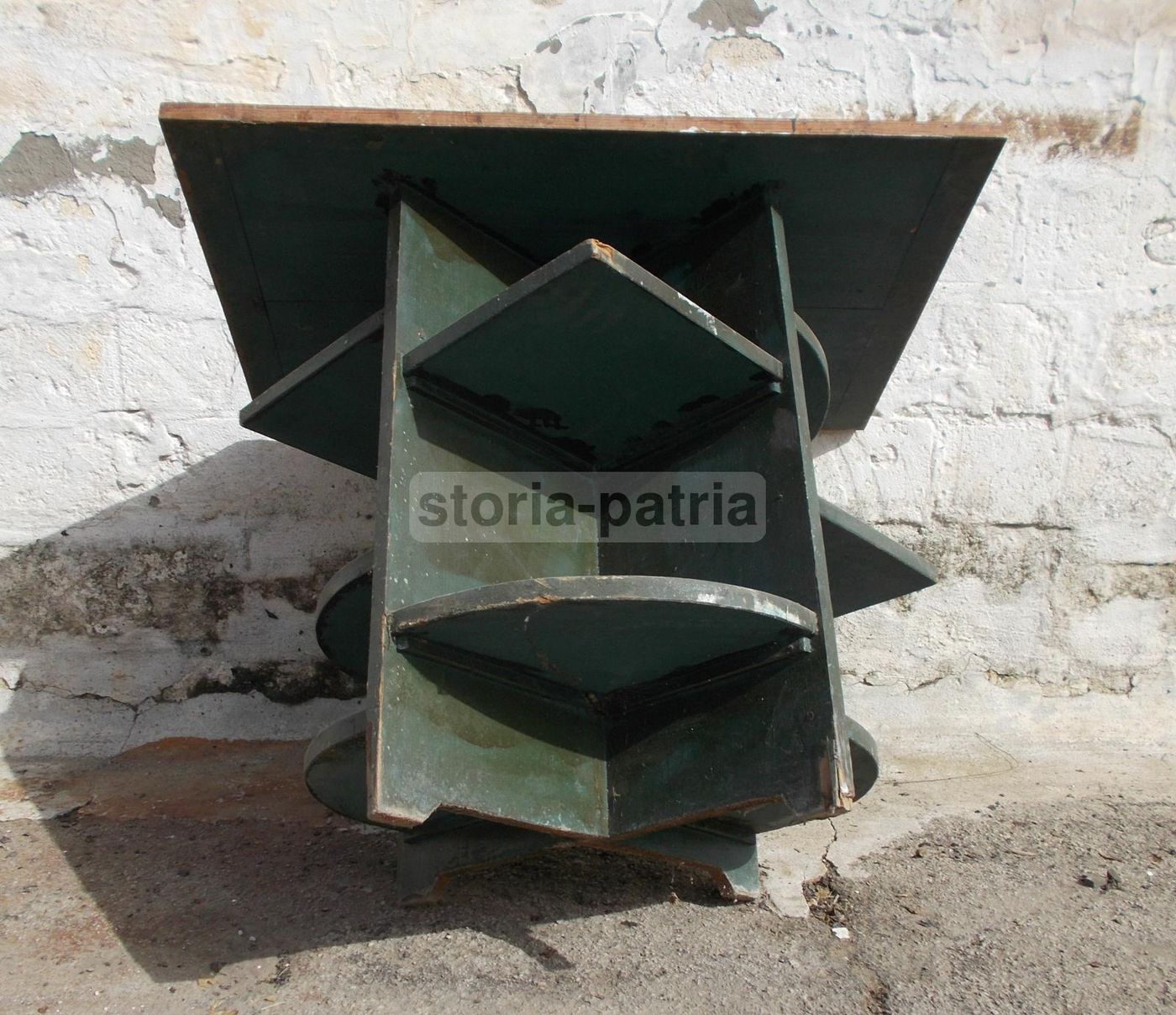 Tavolinetto In Legno Anni '30 '40 Stile Futurista