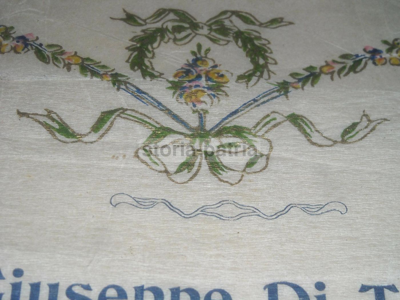 Stampa Pubblicitaria Liberty Giuseppe Di Toro Campobasso 1900