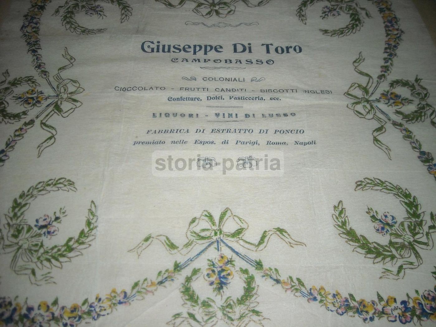 Stampa Pubblicitaria Liberty Giuseppe Di Toro Campobasso 1900