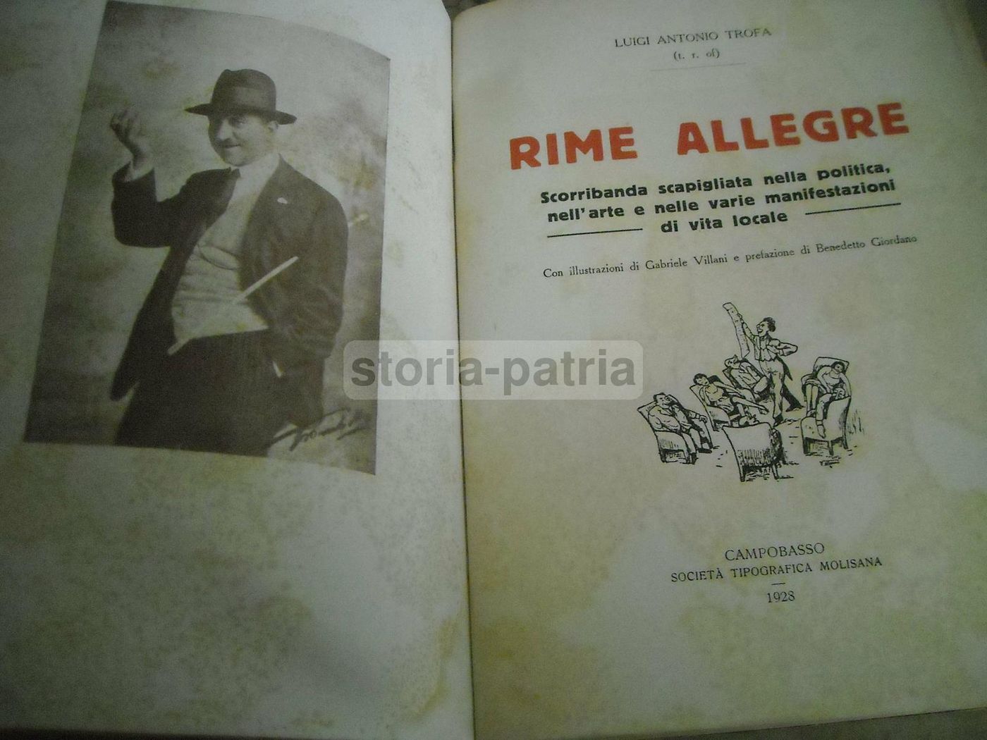 Rime Allegre Di Luigi Antonio Trofa 1928: Satira Politica E Vita Molisana