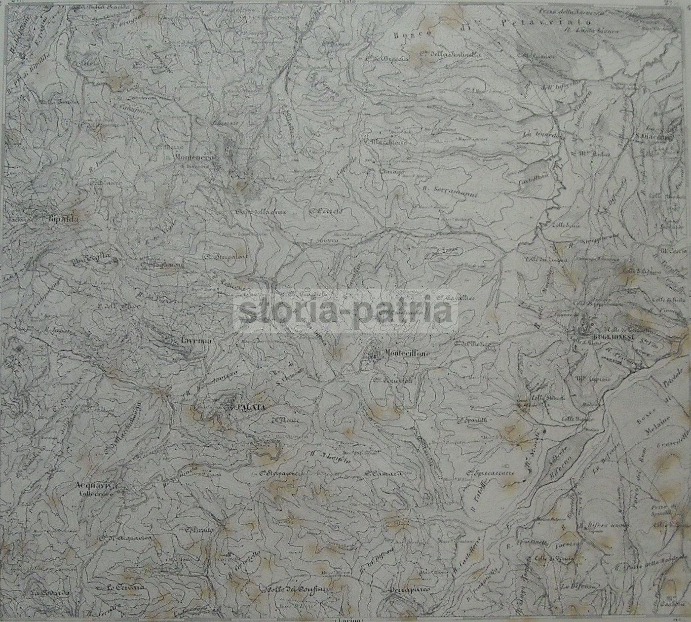 Mappa Topografica Storica Molise: Guglionesi E Palata, Fine XIX Secolo
