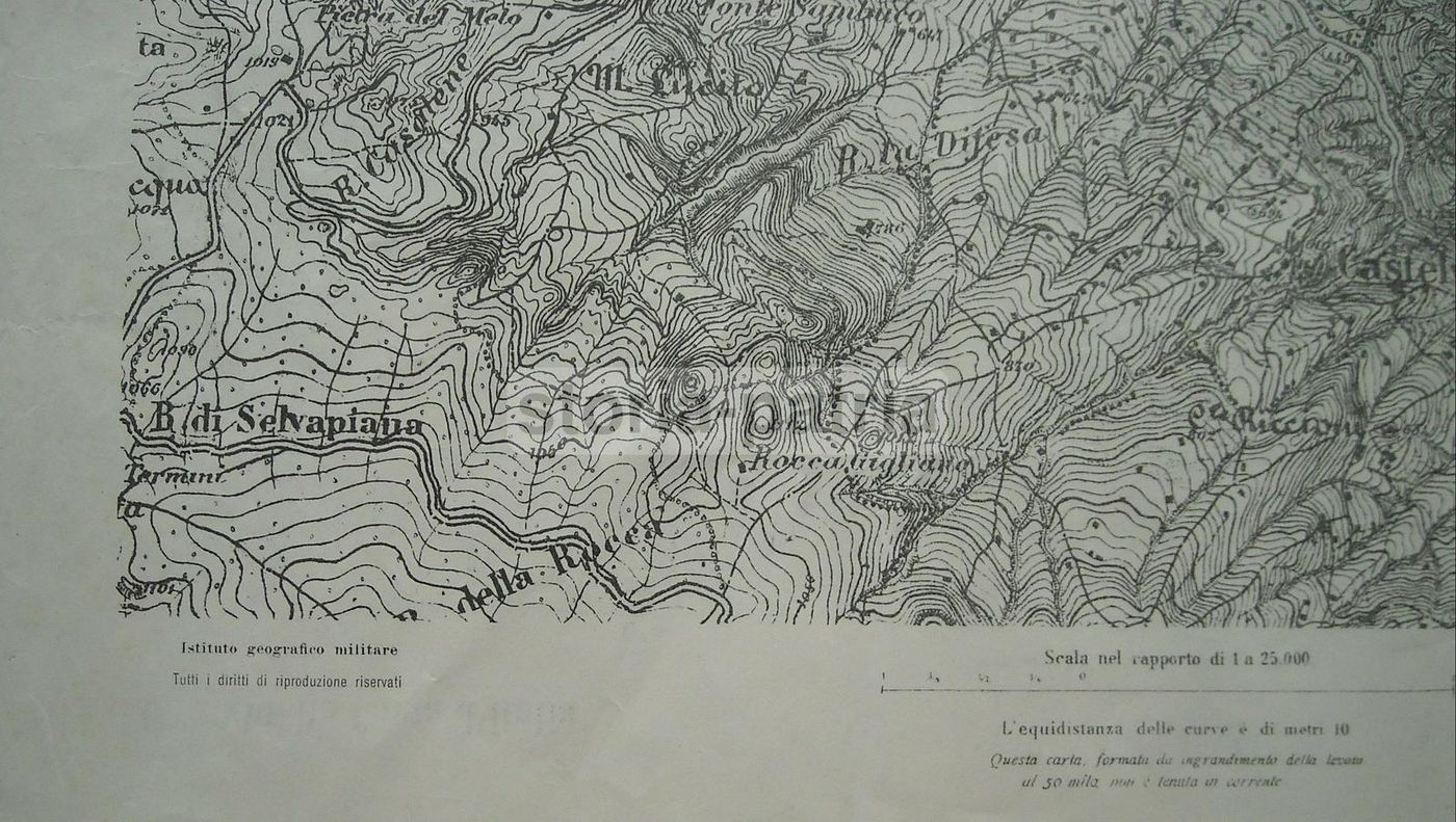 Mappa Topografica Di Agnone (Isernia) E Alcamo (Sicilia)