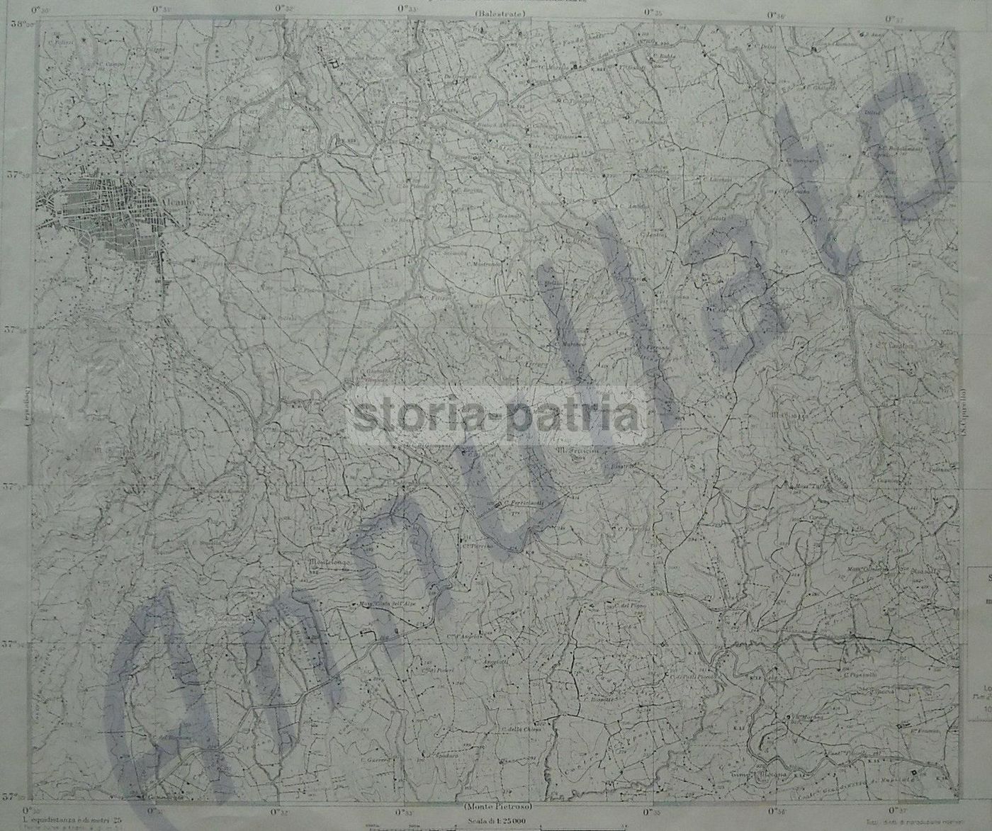 Mappa Topografica Di Agnone (Isernia) E Alcamo (Sicilia)