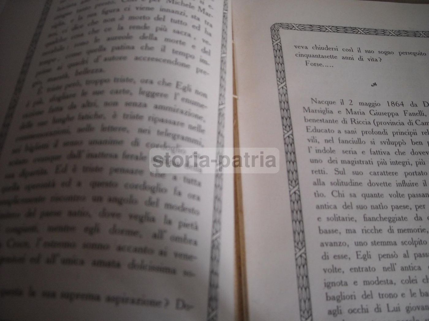 In Memoria Di Michele Marsiglia, Presidente Del Tribunale Di Melfi, 1922