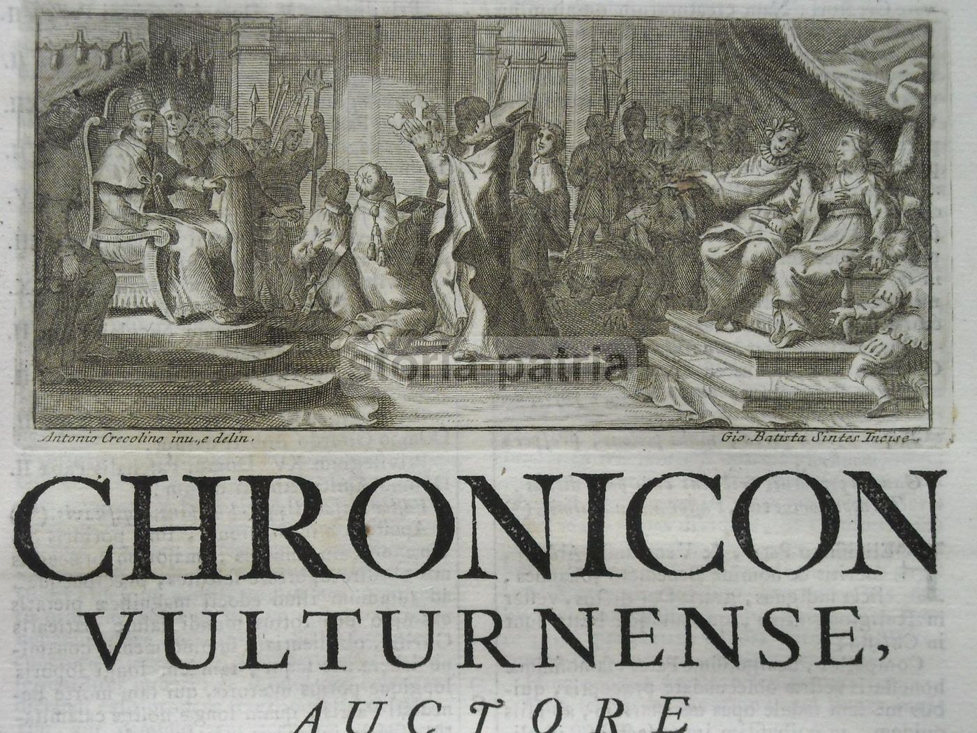 Chronicon Vulturnense Di Giovanni Monaco: Edizione Muratori 1723
