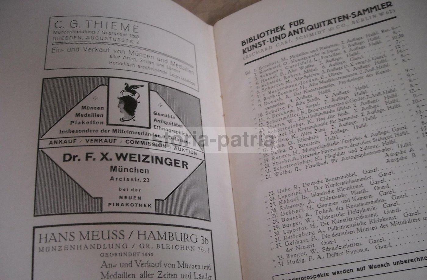 Monete Tedesche Del Medioevo, Hans Gebhart, 1930: Numismatica Germania