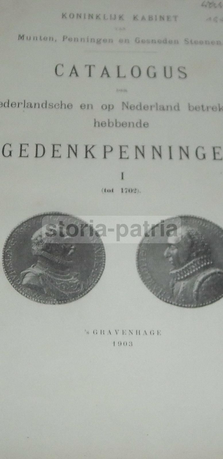 Catalogo Medaglie Olandesi 1903 Numismatica Paesi Bassi Illustrato