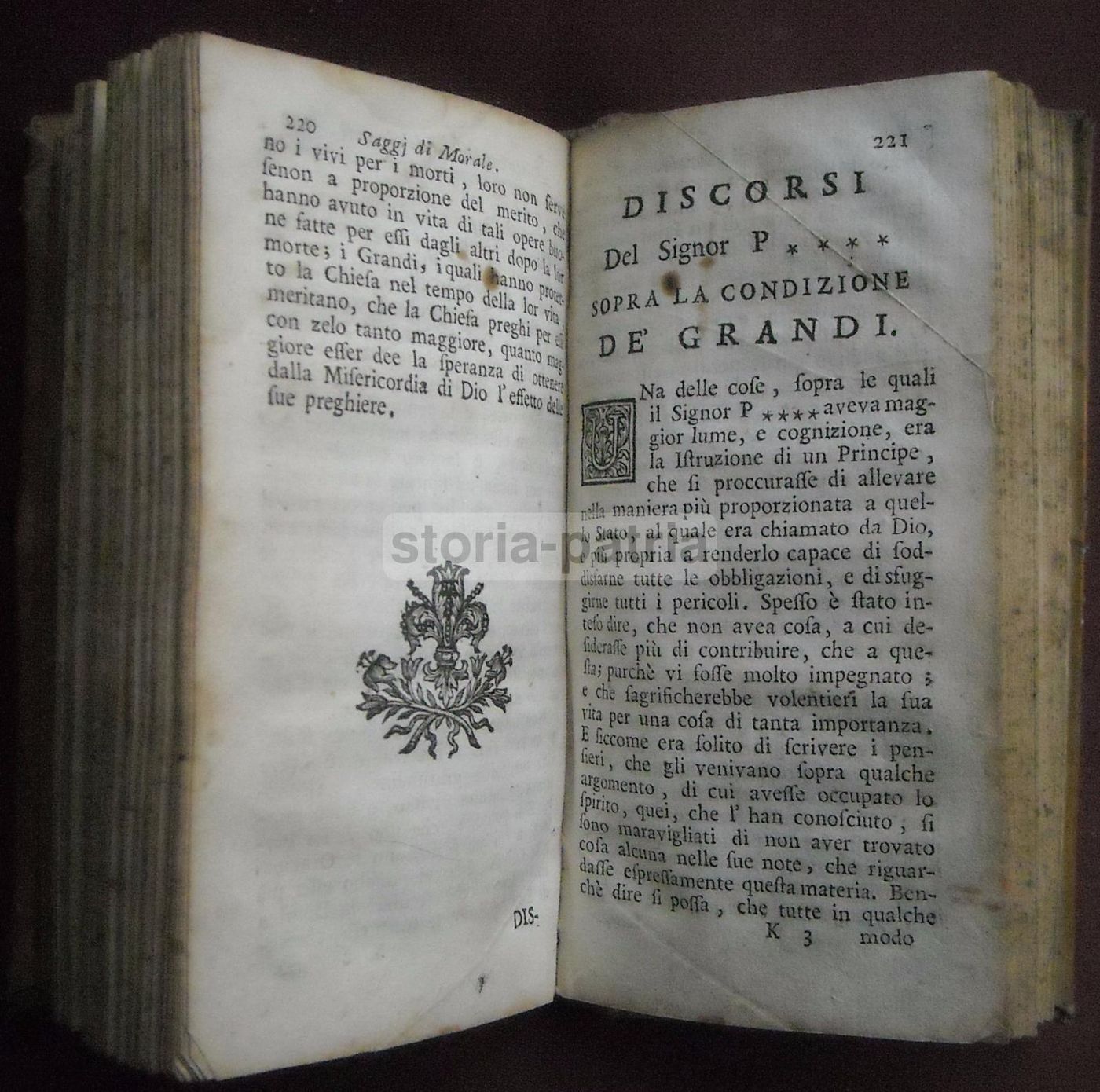 Saggi Di Morale Di Chanteresme, 1729, A Cura Di Berti, Venezia, Pezzana