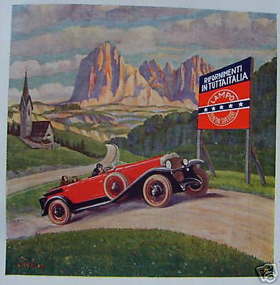 Pubblicità Motori Automobili Società Italo Americana, Genova. Anni '20