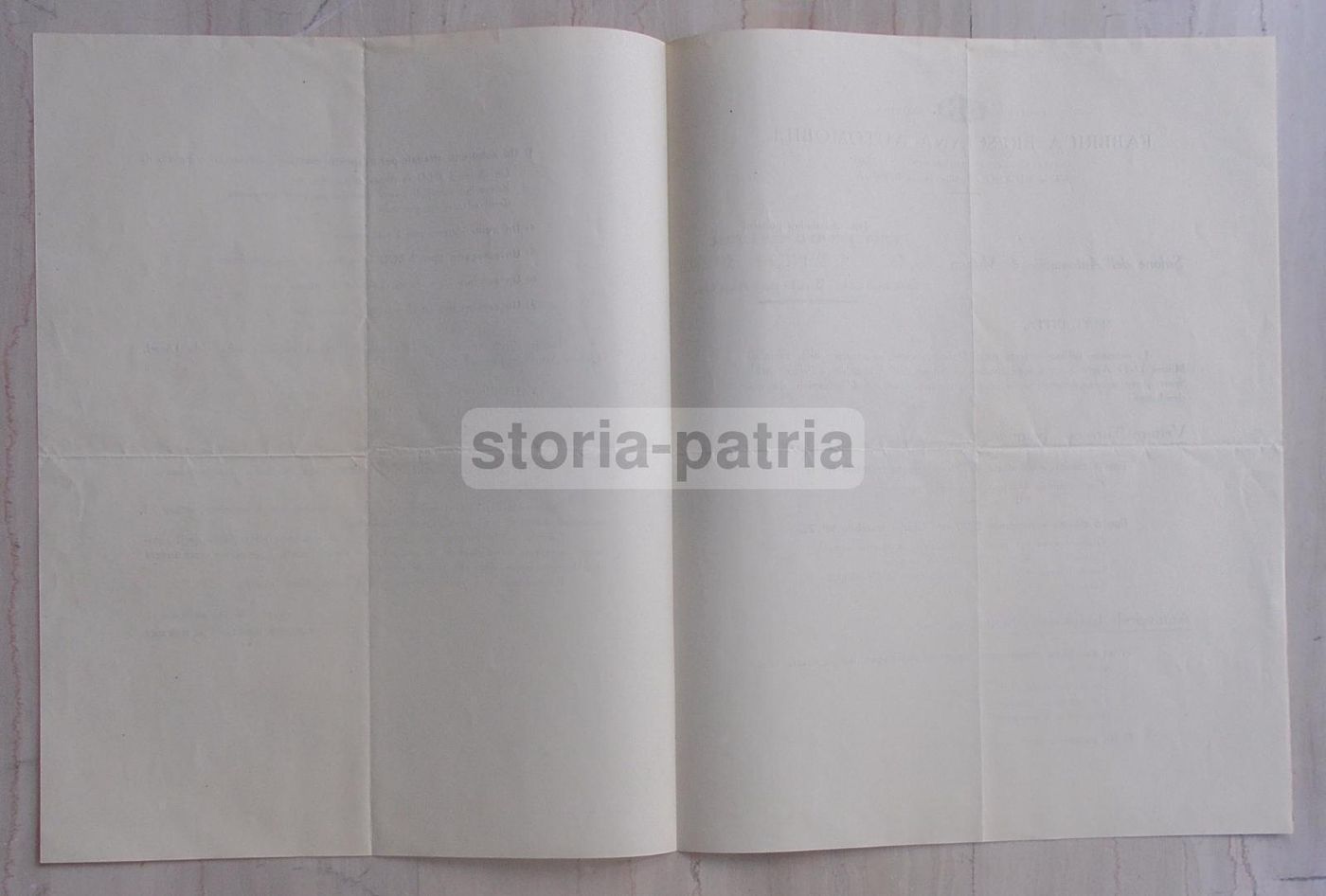 Volantino Pubblicitario OM Brescia Salone Milano, Anni '40