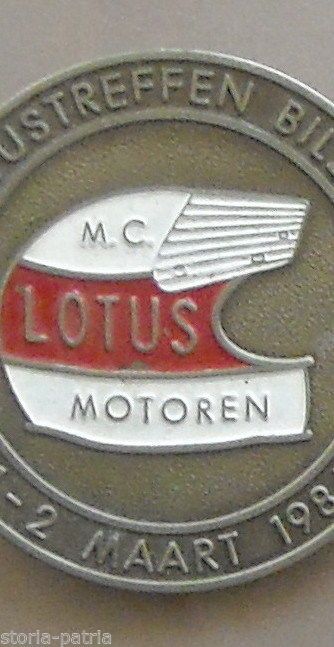 Distintivo Lotus Motoren Lotustreffen 1986 Casco Automobilismo